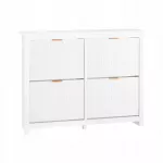 Atverčiama batų spintelė su 4 skyriais prie&scaron;kambariui 104x23cm FSR186-II-W