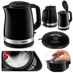 Elektrinis virdulys TEFAL Delfini KO150F30, 2400 W, 1,5 l, juodas
