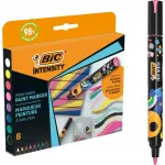 BIC PAINT MARKER akriliniai markeriai vandens pagrindo dažais, 8 spalvos