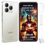 &bdquo;CUBOT Note 60&ldquo; i&scaron;manusis telefonas, &bdquo;Android 15&ldquo;, 6/128 GB, NFC, &bdquo;Dual SIM&ldquo;, 4G, 7,2 col., dėklas