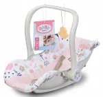 Baby Born gėlių ra&scaron;to lėlės ne&scaron;ioklė 36&ndash;43 cm, kėdutė ir supamasis gultukas