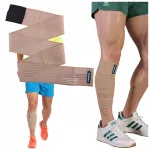 Fit4Med kompresinis blauzdos įtvaras &ndash; elastingas besiūlis tvarstis su reguliuojamu suspaudimu