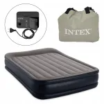 Pripučiamas čiužinys INTEX Dura-Beam Plus Deluxe Pillow 203 &times; 152 cm su pompa, 64136ND