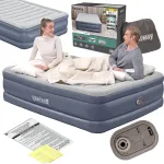 &bdquo;Bestway&ldquo; dvivietis pripučiamas čiužinys 200 &times; 150 cm su elektrine pompa