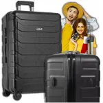 Mažas juodas &bdquo;Omna ARIZONA&ldquo; rankinis lagaminas su ratukais, ABS, 40 l