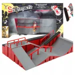 Didelis fingerboard riedlenčių parko rinkinys vaikams su mini riedlente