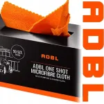 ADBL ONE SHOT MICROFIBRE CLOTH &ndash; 50 neapsiūtų mikropluo&scaron;to &scaron;luosčių rinkinys