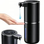 &bdquo;Bedee&ldquo; bekontaktis muilo dozatorius, 380 ml, įkraunamas per USB, vonios kambariui ir virtuvei