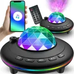 RETOO HomeSmart E789 LED žvaigždžių projektorius ir naktinė lemputė 2 viename su &bdquo;Bluetooth&ldquo; bei nuotolinio valdymo pulteliu