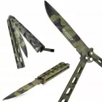 Kandar balisong peilis Butterfly dekoruotas