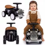 Retro lenktyninio automobilio tipo juodas stumiamas vaikų paspirtukas Sun Baby nuo 1 metų