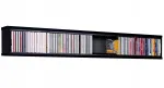 Sieninė CD lentyna, laikiklis 85 garso CD diskams, juoda