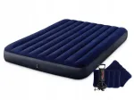 Dvivietis pripučiamas veliūrinis čiužinys INTEX 64765, 203 &times; 152 cm, su pagalvėmis