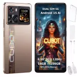 I&scaron;manusis telefonas Cubot X100 5G Dual SIM 16/256 GB, Android 15, su dviem ekranais ir dėklu