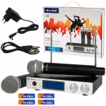 PROFESIONALUS MIKROFONAS 2vnt VHF IMTUVAS 6.3 JACK 50m KONFERENCIJAI, PASIRODYMUI