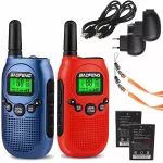 Walkie-talkie racijos vaikams, PMR, žibintuvėlis, USB, VOX