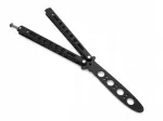 Treniruojamasis balisong peilis, juodas su dėklu