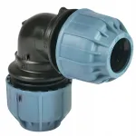 Elysee Irrigation prisukama PE vamzdžių alkūnė 25 &times; 25 mm, tvirta