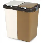 Dviejų skyrių &scaron;iuk&scaron;liadėžė atliekų rū&scaron;iavimui, 2 &times; 20 l