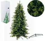 Žalia arktinė eglė PE+PVC 2,25 m su LED girlianda