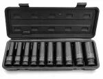 Vorfal smūginių galvučių rinkinys 1/2&Prime;, 10&ndash;24 mm, 10 vnt., profesionalus