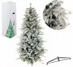 &bdquo;Snowy&ldquo; arktinė eglė PE + PVC, 2,25 m, su integruota girlianda