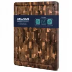 Masyvi Wellhaus akacijos medienos pjaustymo lenta 43x33x3 cm
