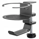 Puodelio ir ausinių laikiklis prie stalo Spacetronik SPB020B, 5 kg