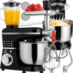 RETOO CookMaster OR1104 planetarinis virtuvinis kombainas su dubeniu, mėsmale ir kokteiline, 5 viename, 3200 W