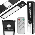 Belaidė LED lemputė 20 cm, baldinė juosta su USB, magnetu ir judesio jutikliu Spacetronik
