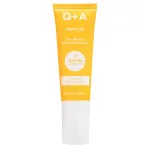 Q+A - Peptide SPF50 Anti-Ageing Facial Sunscreen - Senėjimo Požymius Mažinantis Apsauginis Kremas nuo Saulės Veidui su Peptidu ir SPF50 - 50ml