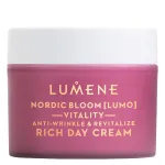Lumene - Nordic Bloom Lumo Vitality Anti-Wrinkle & Revitalize Rich Day Cream - Prie&scaron;rauk&scaron;linis ir Atgaivinantis Turtingas Dieninis Kremas - 50ml