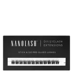 Nanolash - Stick & Go Pre-Glued Lashes - Blakstienų Kuok&scaron;teliai su Klijais - Heartbreaker Short - 1 pakuotė