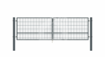 Vartai dvivėriai 5000x1200mm, 5mm segmento užpildu