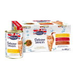 BUTCHER'S Delicious Dinners Mėsingas pasirinkimas drebučiuose - &scaron;lapias kačių ėdalas - 6 x 400 g