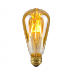LED Lemputė E27 4W 2200K ST64 Amber