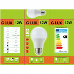 LED 12W Lemputės GR-LED-A60 4000K LINEAR