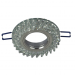 Įmontuojamas &scaron;viestuvas D3004 CL CR GU10 +LED &scaron;viečiantis kra&scaron;tas, apvalus