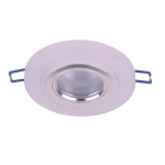 Įmontuojamas &scaron;viestuvas D3049 WT CR GU10 + LED &scaron;viečiantis kra&scaron;tas, apvalus