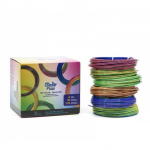 3Doodler Flow PLA siūlų rinkinys &ndash; 6 ritės po 10 m, 7 gyvos spalvų kombinacijos, 1,75 mm