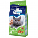 PREVITAL sausas ėdalas sterilizuotoms katėms su kalakutiena, 1,4 kg