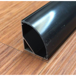 Aliuminio profilis LED juostoms 003B, 3 m, su juodu dangteliu