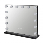 Veidrodis su 15 LED HOLLYWOOD MIRROR 60X50CM BLACK