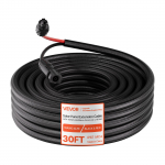 VEVOR 9,14 m 10 AWG saulės panelių prailginimo kabelis su MC4, IP67, nedegus XLPE, juodas ir raudonas, lauko PV sistemoms