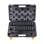 VEVOR 33 dalių 1/2" smūginis galvu rinkinys, 10&ndash;24 mm ir 9.5&ndash;25.4 mm SAE/metric, Cr-V plienas, su laikymo dėžute