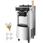 VEVOR 2200W komercinė ledų gaminimo ma&scaron;ina, 2x6L talpos, 20&ndash;28L/val., 3 skoniai, LCD, restoranams ir kavinėms