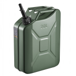VEVOR 20 l metalinis degalų kanistras, žalios spalvos, sandarus benzino bakas su snapeliu, 6 l/min srautas, automobiliams, motociklams, ATV, UTV