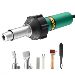 VEVOR 1600W kar&scaron;to oro plastiko suvirinimo rinkinys su antgaliais, siūlių voleliu ir &scaron;epečiu PVC/PE/PP lak&scaron;tams, 50&ndash;600&deg;C