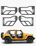 VEVOR Jeep vamzdinės durys 2007&ndash;2018 Wrangler JK, 4 durų plieninės durys su OE užraktu, guminėmis pagalvėlėmis ir tvirtomis vyriais
