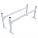 VEVOR reguliuojamas aliuminio stogo kopėčių laikiklis furgonams, 2 strypai, 181 kg apkrova, tinka 1300&ndash;2060 mm pločiui, su latakais